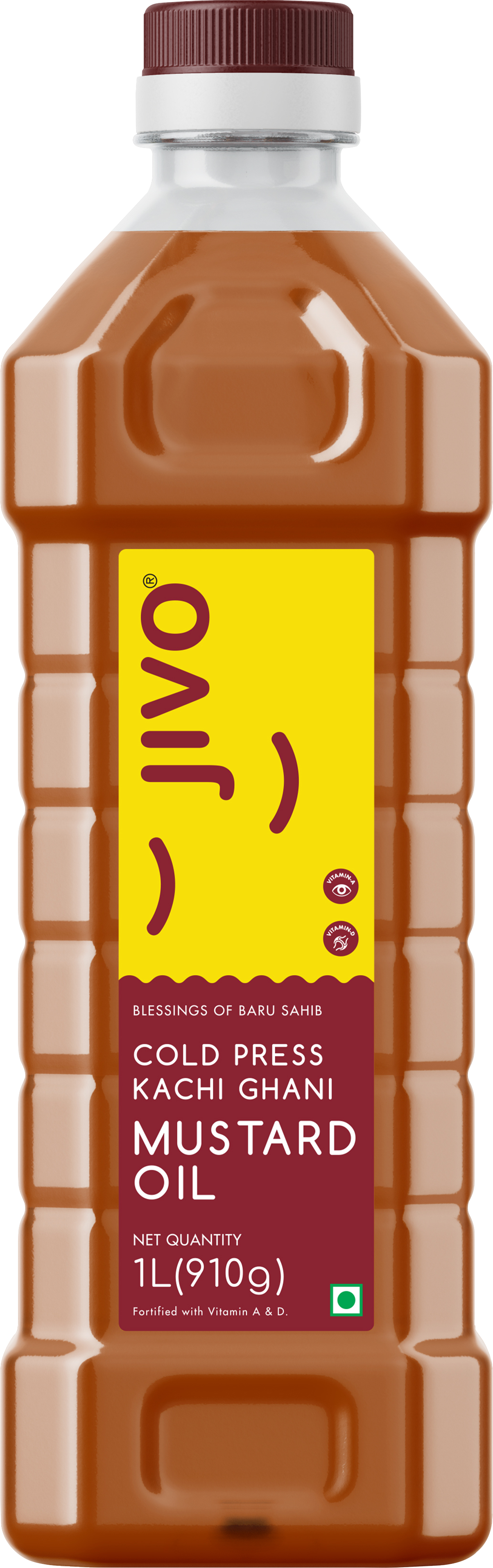 Jivo Kachi Ghani Mustard Oil (1L)
