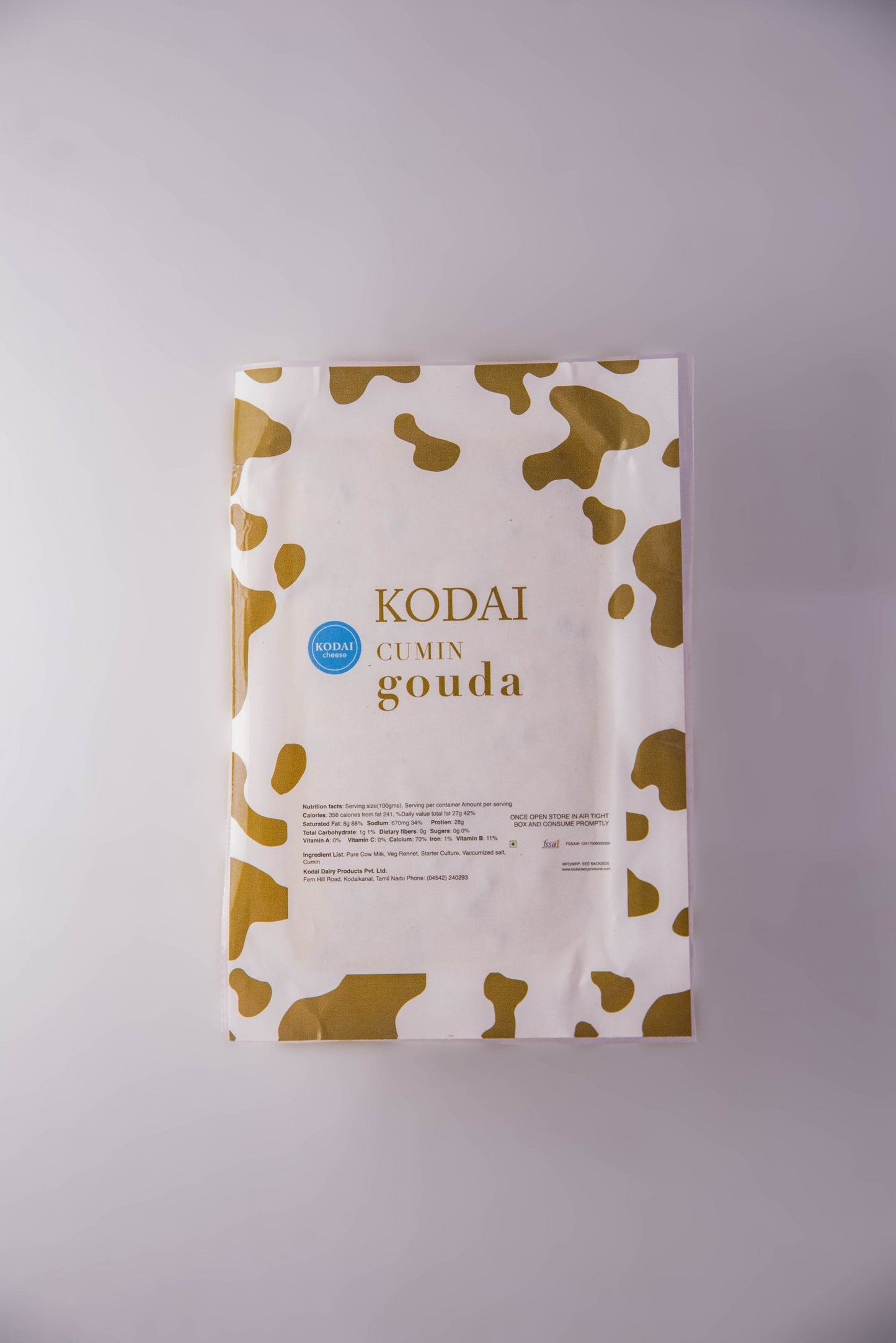 Kodai Cheese Cumin Gouda
