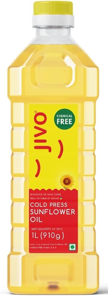 Jivo Cold Press Sunflower Edible Oil (1L)