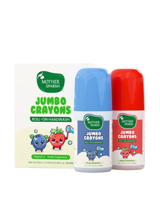 Mother Sparsh Jumbo Crayons Roll on Hand wash 100 ml (50ml X 2pcs)