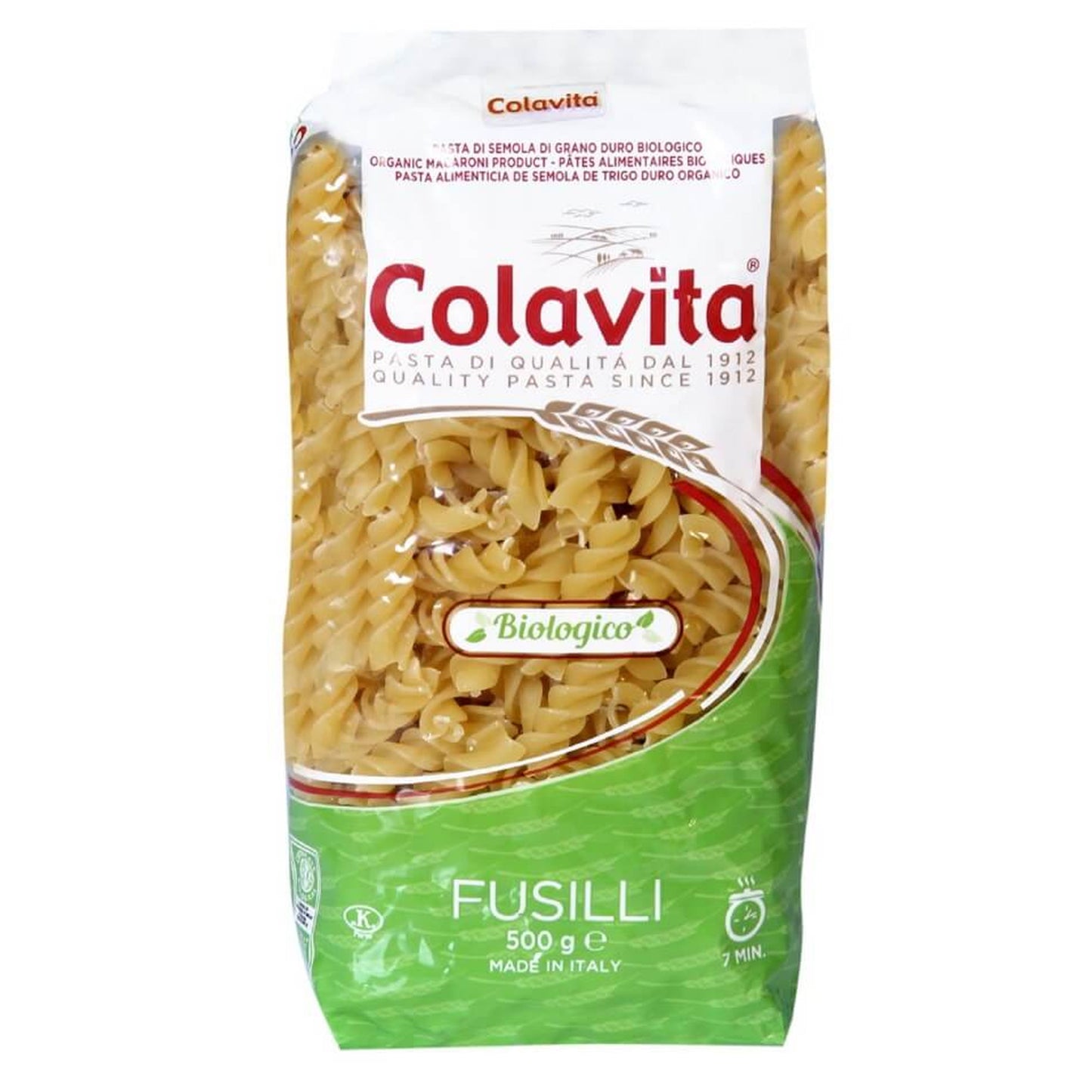 Colavita Organic Fusilli Pasta (500g)