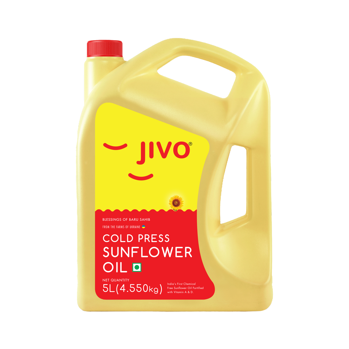 Jivo Cold Press Sunflower Edible Oil (5L)