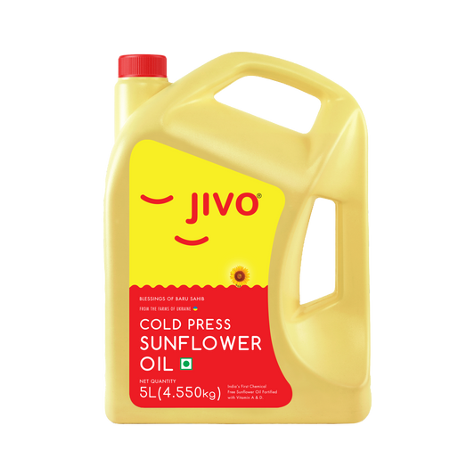 Jivo Cold Press Sunflower Edible Oil (5L)