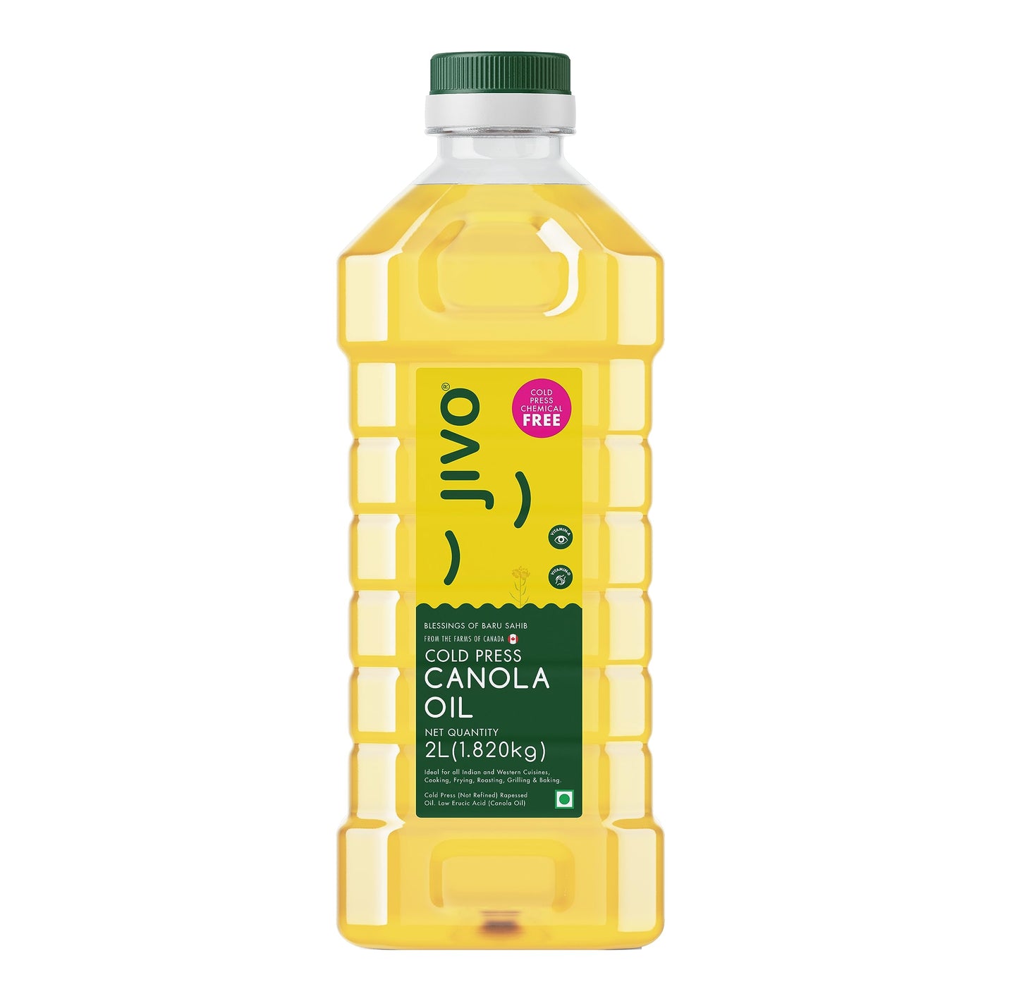 Jivo Cold Press Canola Edible Oil (2L)