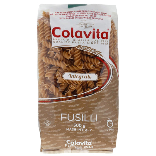 Colavita Whole Wheat Fusilli Pasta (500g)